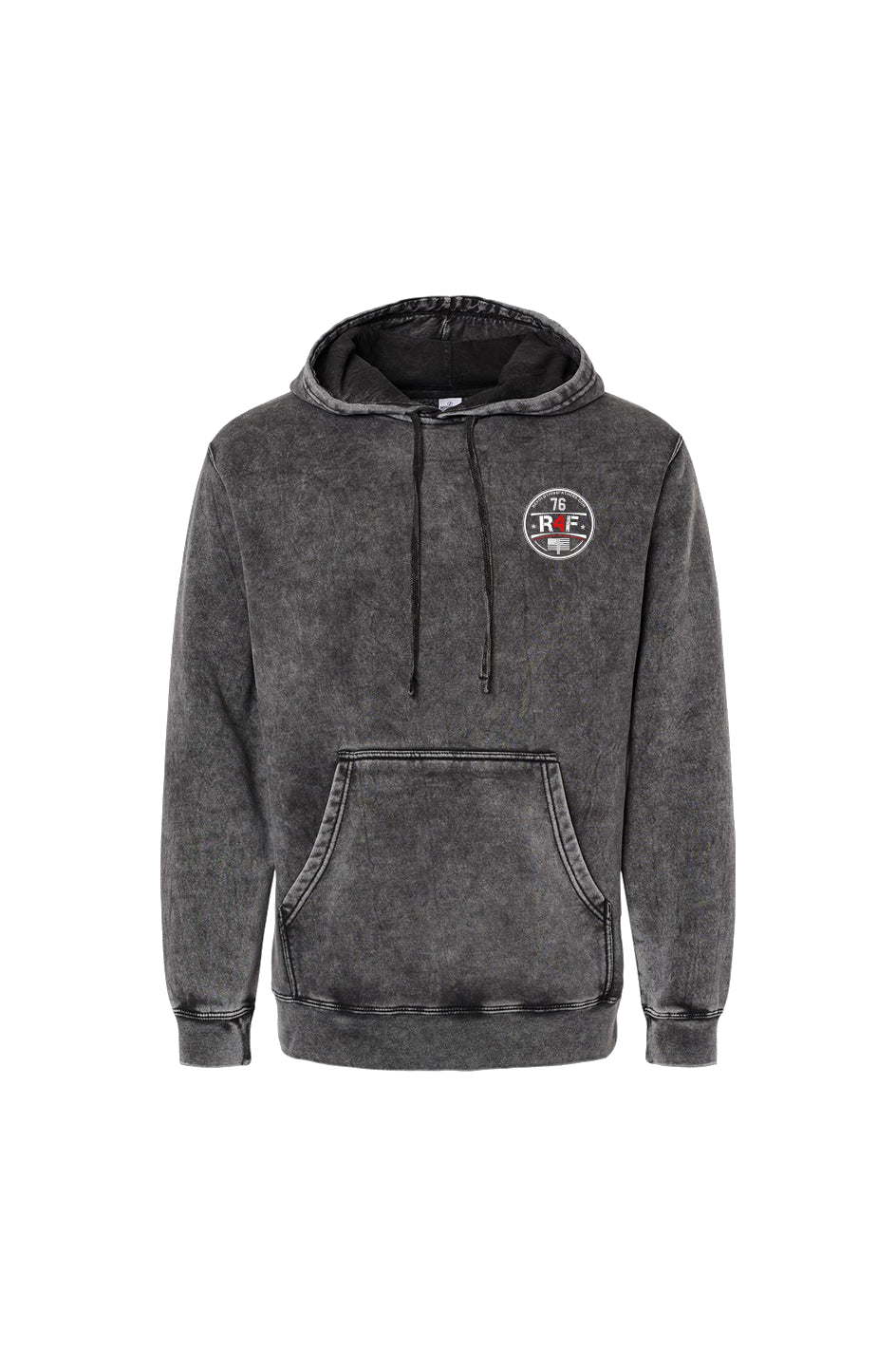 R4F LOGO Mineral Wash Hooded Sweatshirt