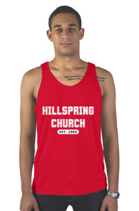 Hillspring College Workout mens tank top