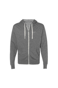 AD Collection Heathered French Terry Full-Zip Hooded Sweatshirt