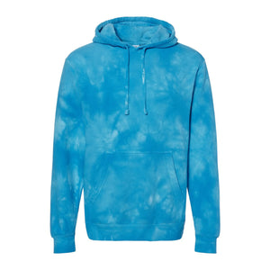 AD Collection Unisex Tie Dye Aqua Blue Hoodie