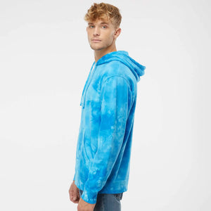 AD Collection Unisex Tie Dye Aqua Blue Hoodie