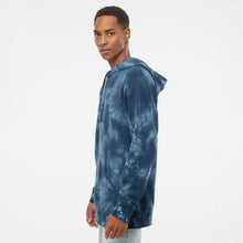 Load image into Gallery viewer, AD Collection Unisex Tie Dye Navy Hoodie
